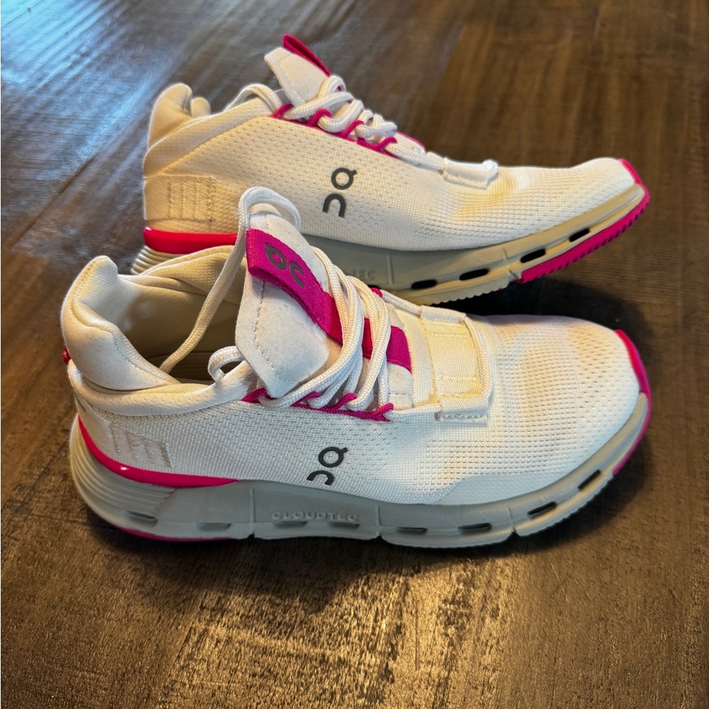On Cloud Cloudnova Barbie Cloudtec Women's Size 5 Hot pink And White